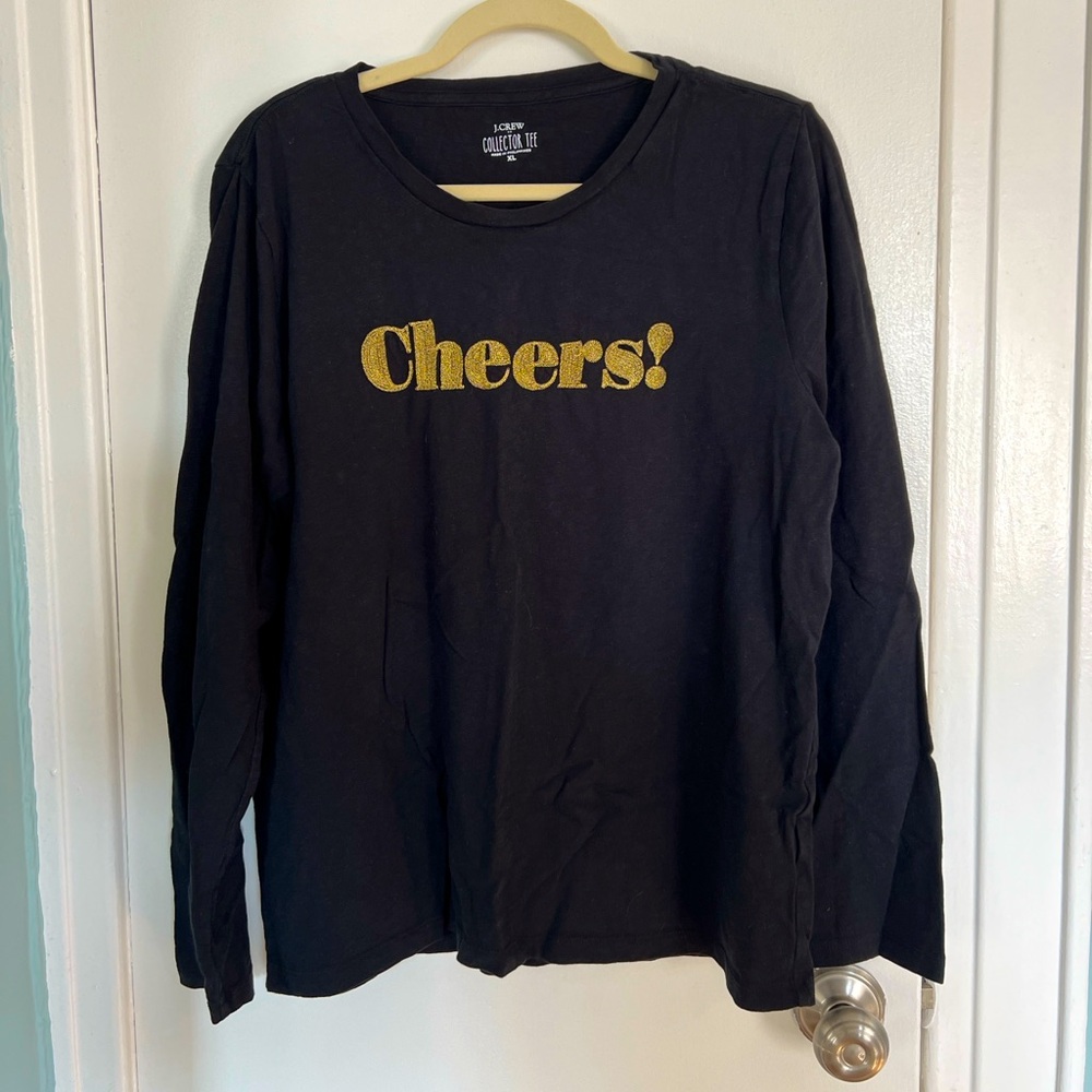 Jcrew Factory - New Years Tshirt (Cheers!) - size XL
